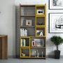 HANAH HOME Polica za knjige Box Walnut Yellow - slika 3
