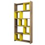 HANAH HOME Polica za knjige Box Walnut Yellow - slika 4