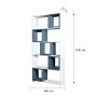 HANAH HOME Polica za knjige Box White Blue - slika 5