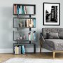 HANAH HOME Polica za knjige Langdon Anthracite - slika 1