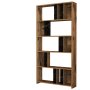 HANAH HOME Polica za knjige Lima Walnut Black Marble - slika 4
