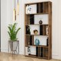 HANAH HOME Polica za knjige Lima Walnut Black Marble - slika 1