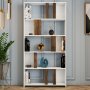 HANAH HOME Polica za knjige Lima White Walnut - slika 2