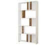HANAH HOME Polica za knjige Lima White Walnut - slika 4