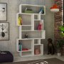 HANAH HOME Polica za knjige Karmato White - slika 1