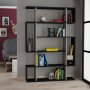 HANAH HOME Polica za knjige Mito Anthracite Light Mocha - slika 1