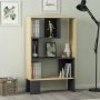 HANAH HOME Polica za knjige Keevy Anthracite Oak - slika 2