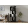 HANAH HOME Polica za knjige Rabant Anthracite - slika 1