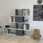HANAH HOME Polica za knjige Karlin White Anthracite - slika 1