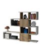HANAH HOME Polica za knjige Karlin White Walnut - slika 2