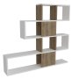 HANAH HOME Polica za knjige Karlin White Walnut - slika 3