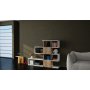 HANAH HOME Polica za knjige Karlin White Walnut - slika 1