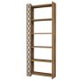 HANAH HOME Polica za knjige City Walnut Cream - slika 3