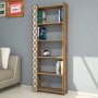 HANAH HOME Polica za knjige City Walnut Cream - slika 1