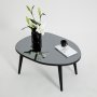 HANAH HOME Sto za dnevnu sobu Gusto Black Fume - slika 2