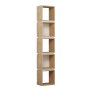 HANAH HOME Polica za knjige Multi Oak White - slika 2