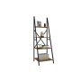HANAH HOME Polica za knjige Passi Walnut Black - slika 2