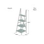 HANAH HOME Polica za knjige Passi Walnut Black - slika 4