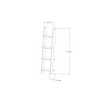HANAH HOME Polica za knjige Fayko White Sapphire - slika 4