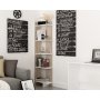 HANAH HOME Polica za knjige Als Cordoba White - slika 1