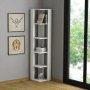 HANAH HOME Polica za knjige Nati White - slika 1