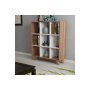 HANAH HOME Polica za knjige Cansu Walnut White - slika 2