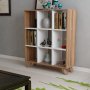 HANAH HOME Polica za knjige Cansu Walnut White - slika 4