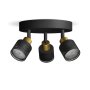 PHILIPS Spot svetiljka Niall GU10 3 x 5W - Crna - slika 2