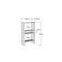 HANAH HOME Polica za knjige Pera White - slika 4
