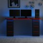 HANAH HOME Gejming sto Phoenix 3 Black Red - slika 2