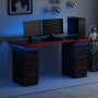 HANAH HOME Gejming sto Phoenix 3 Black Red - slika 1