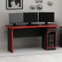 HANAH HOME Gejming sto Phoenix 9 Black Red - slika 5