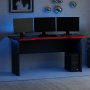 HANAH HOME Gejming sto Phoenix 1 Black Red - slika 3