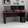 HANAH HOME Gejming sto Phoenix 1 Black Red - slika 4