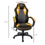 HANAH HOME Gejming stolica XFly Yellow - slika 2