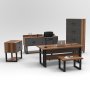 HANAH HOME Set kancelarijskog nameštaja Mn11 Ba - slika 1