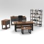HANAH HOME Set kancelarijskog nameštaja Mn10 Ba - slika 1