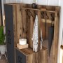 HANAH HOME Cipelarnik sa čivilukom Berlin ABC Walnut Anthracite - slika 4