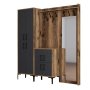 HANAH HOME Cipelarnik sa čivilukom Berlin ABC Walnut Anthracite - slika 5