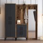 HANAH HOME Cipelarnik sa čivilukom Berlin ABC Walnut Anthracite - slika 1