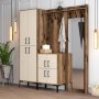 HANAH HOME Cipelarnik sa čivilukom Berlin ABC Walnut Cream - slika 2