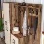 HANAH HOME Cipelarnik sa čivilukom Berlin ABC Walnut Cream - slika 4