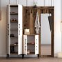HANAH HOME Cipelarnik sa čivilukom Berlin ABC Walnut White - slika 3
