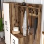 HANAH HOME Cipelarnik sa čivilukom Berlin ABC Walnut White - slika 4