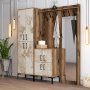 HANAH HOME Cipelarnik sa čivilukom Berlin ABC Walnut White Marble - slika 2