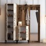 HANAH HOME Cipelarnik sa čivilukom Berlin ABC Walnut White Marble - slika 3