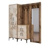 HANAH HOME Cipelarnik sa čivilukom Berlin ABC Walnut White Marble - slika 5