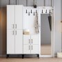 HANAH HOME Cipelarnik sa čivilukom Berlin ABC White - slika 1
