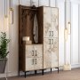 HANAH HOME Cipelarnik sa čivilukom Berlin BA Walnut White Marble - slika 2