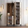 HANAH HOME Cipelarnik sa čivilukom Berlin BA Walnut White Marble - slika 3